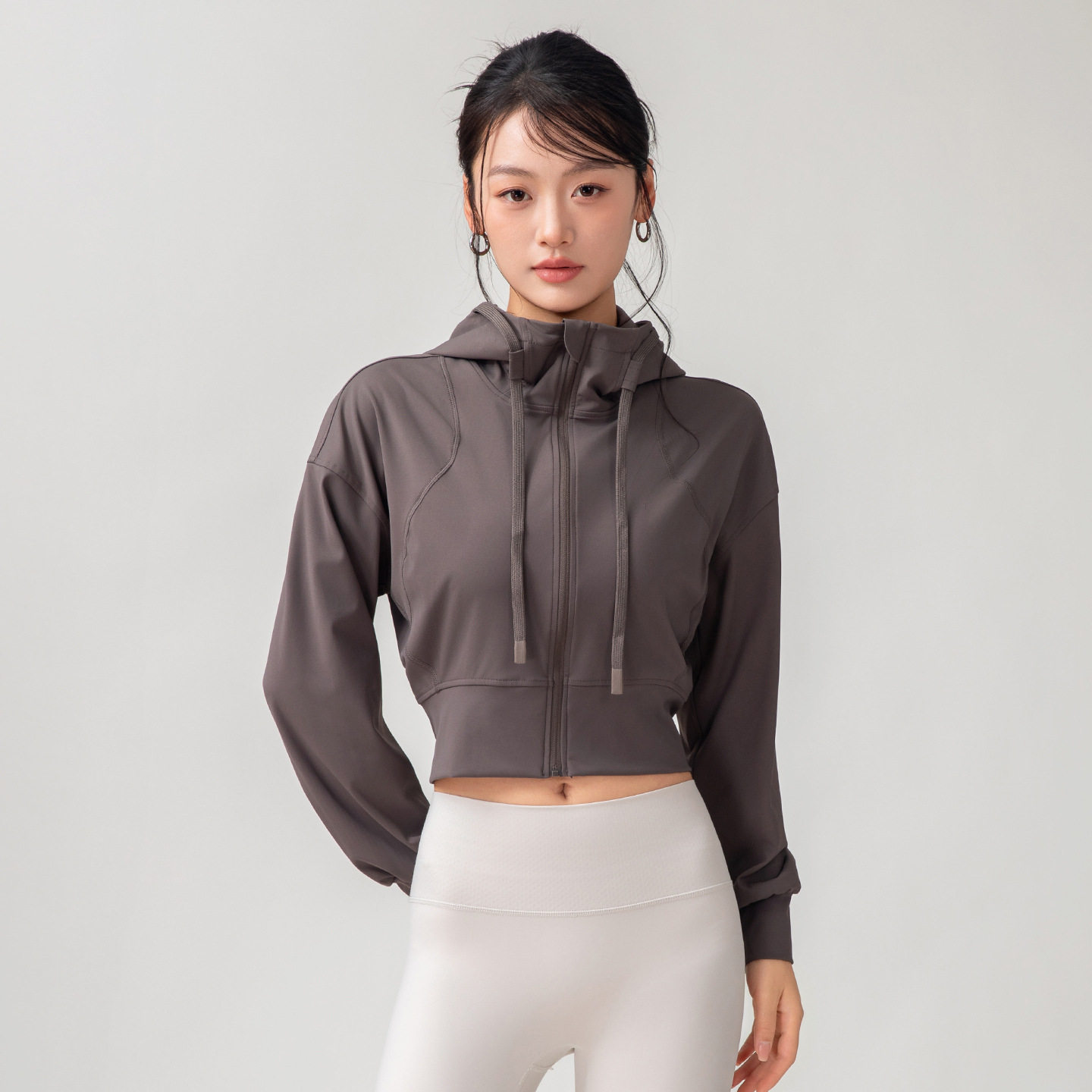 外穿运动休闲外套高腰收腹女夹克