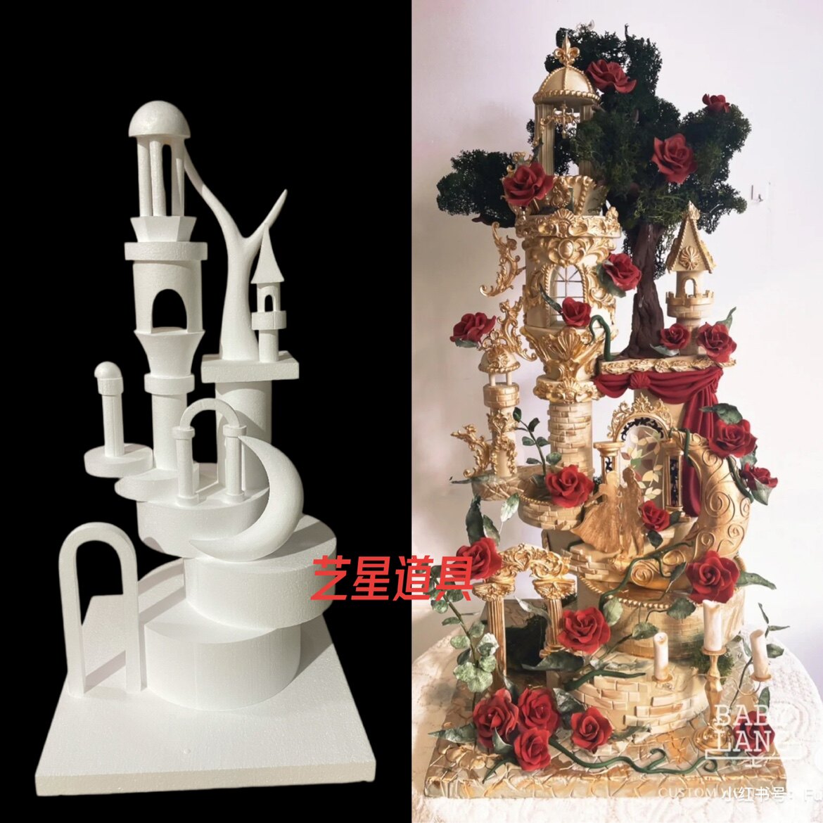 泡沫蛋糕胚模型假体胚翻糖甜品台主蛋糕套装胚新品包邮
