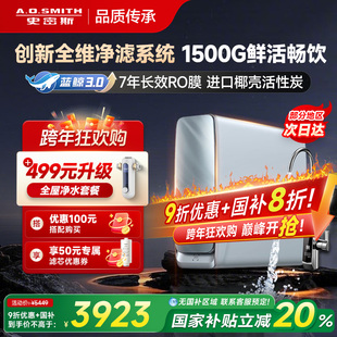 AO史密斯佳尼特家用厨下直饮蓝鲸3200净水器 政府补贴20%