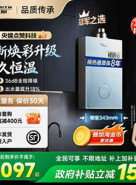 【小精钢TCS5】AO史密斯佳尼特耐用恒温安静燃气热水器TCA1/PC0