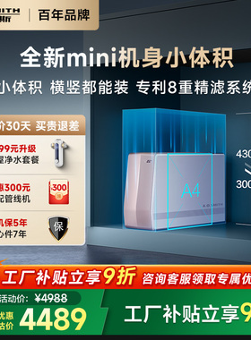 【政府补贴20%】A.O.史密斯厨下家用直饮过滤净水器R1700SWi-T