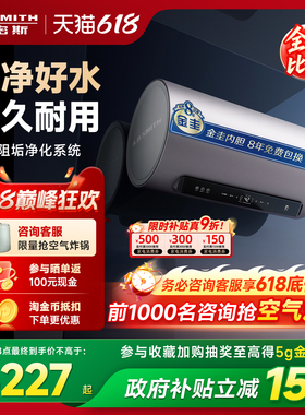 AO史密斯金圭银河电热水器60/80/100升ED8免换镁棒免清洗以旧换新