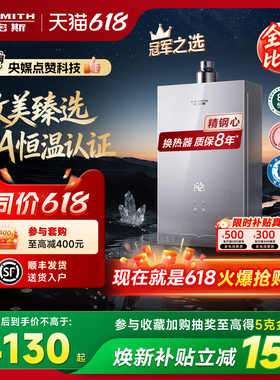 【新品小精钢EC5】AO史密斯燃气热水器防眩玻璃面板静音EJ5Wi/BJS