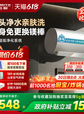 国补史密斯佳尼特电热水器60/80升JC3免换镁棒双棒免清洗浴室洗澡
