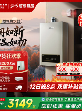 【爆款TM5升级】AO史密斯家用小精钢燃气热水器13/16升EC3恒温