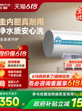 【国补】AO史密斯佳尼特电热水器60/80升JC0金圭3KW速热长效保温