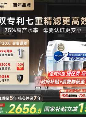A.O.史密斯家用高水效直饮机厨下反渗透净水器R2000HWi-E