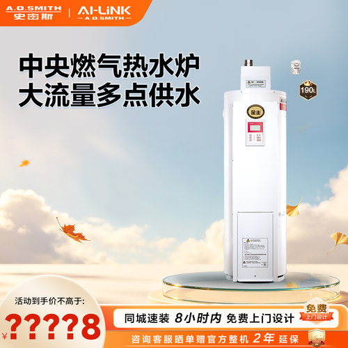 A.O.史密斯燃气家庭中央热水炉
