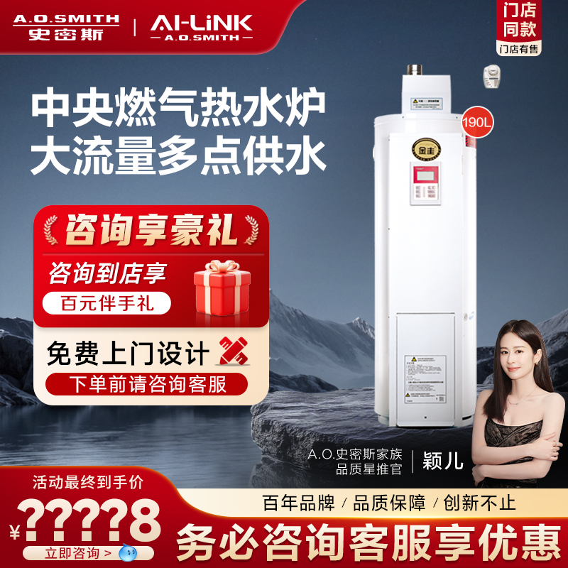 A.O.史密斯燃气家庭中央热水炉