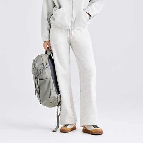 拓路者女秋冬加绒高腰运动阔腿裤