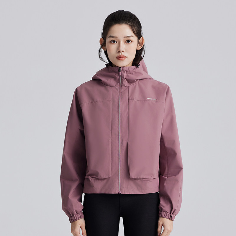 拓路者运动外套女2025春秋宽松休闲山系户外跑步防雨耐磨夹克上衣