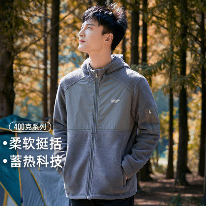 拓路者男款400克双面绒开衫摇粒绒运动上衣秋冬加绒加厚保暖外套,男装,夹克,淘宝优惠券,粉丝福利购,淘宝优惠卷