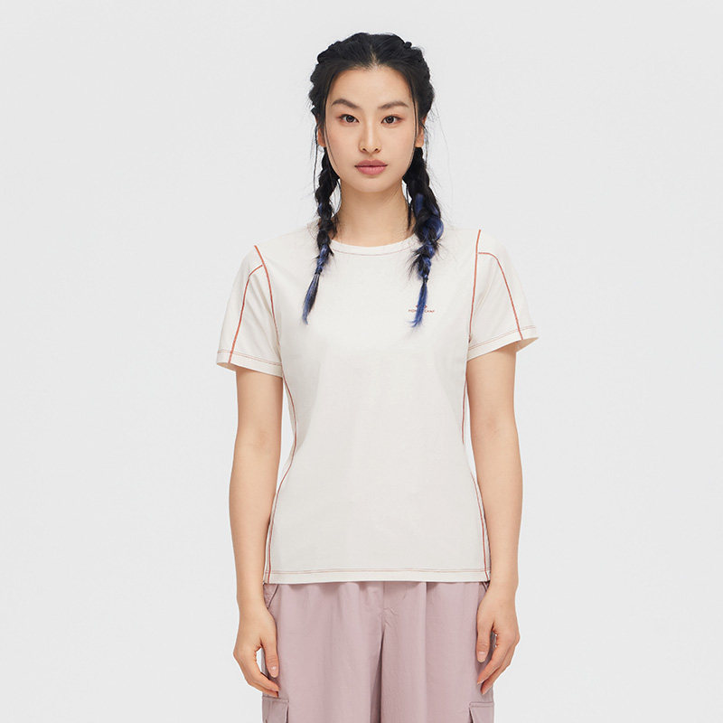 拓路者索罗娜T恤女款2025年夏季户外简约运动时尚短袖女跑步上衣