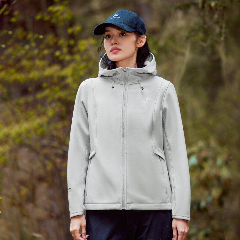 拓路者户外软壳衣连帽加绒女秋季新款防泼水耐磨登山夹克防风外套,户外/登山/野营/旅行用品,软壳衣,淘宝优惠券,粉丝福利购,淘宝优惠卷