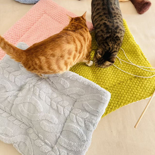 软糯毛绒猫狗垫子保暖舒适宠物窝垫双层秋冬垫子毛茸茸沙发垫