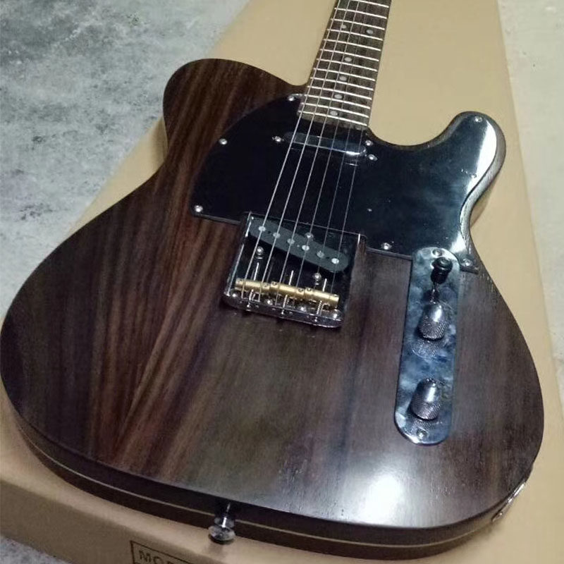 精工打造经典tele款电吉他真玫瑰木琴体,琴劲实物拍摄厂家直销