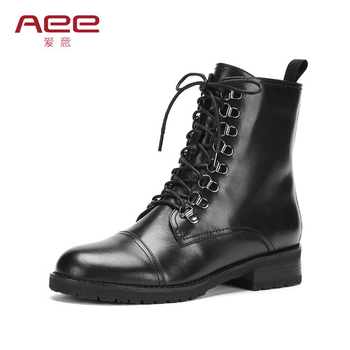 Aee马丁靴ins潮帅气机车骑士