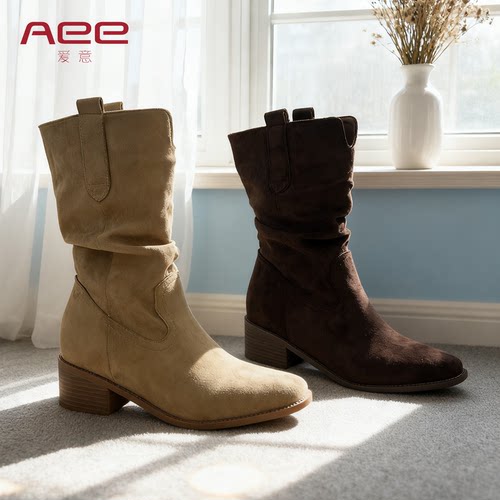 Aee/爱意女鞋2025秋冬新款