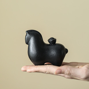 陶瓷马摆件马上有钱家居装饰品客厅办公室桌面摆设乔迁新居礼品