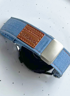 帆布牛仔回环磁吸GT5适用华为GT3手表watch4pro表带GT4小米22新款