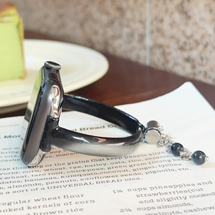 猫眼树脂金属链条手镯GT6适用华为GT4手表watch5表带11苹果iwatch