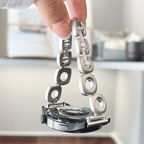 方块圆孔金属链条GT5表带