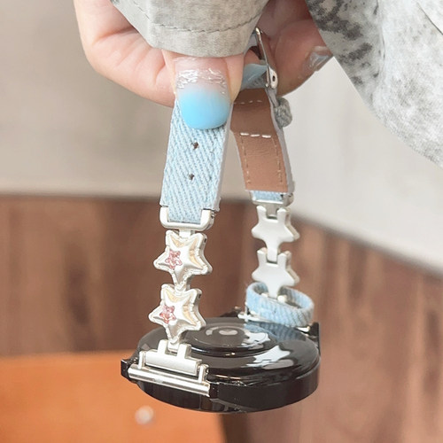 气球星星牛仔皮革GT5表带