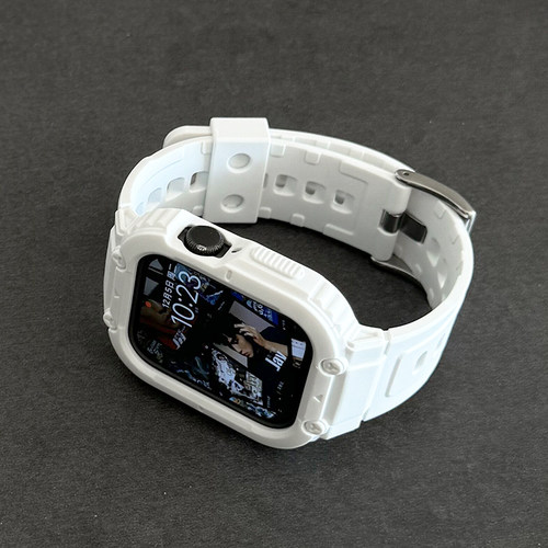 适用iwatch表带一体硅胶表带