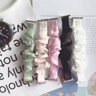 弹力波浪细款 GT3手环watch4pro小米 表带适用苹果9华为手表gt4新款