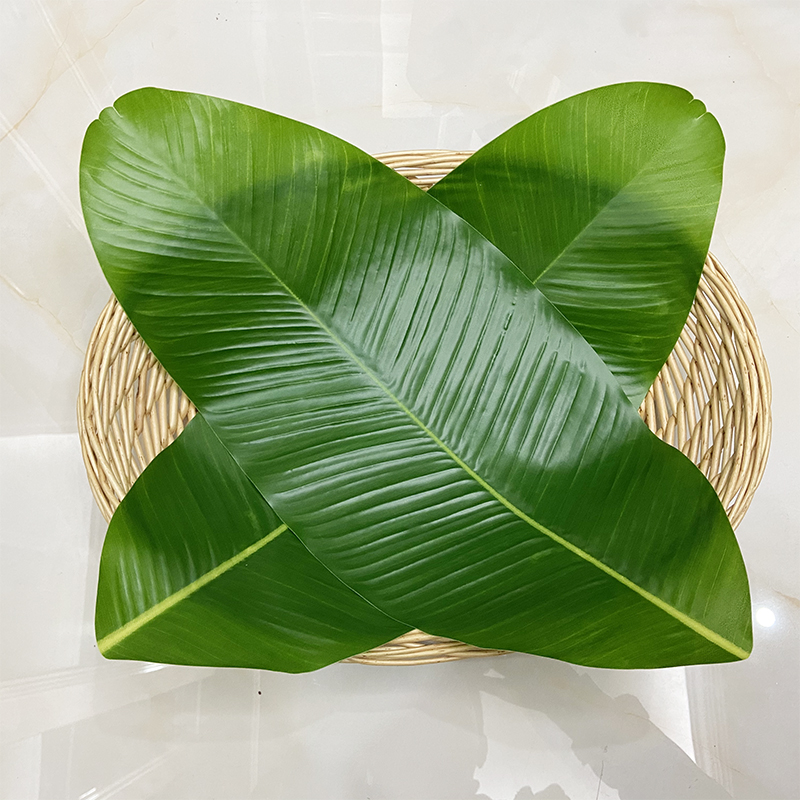 仿真芭蕉叶无骨水果店绿叶假树叶