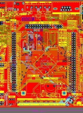STM32F407ZET6开发板PCB文件电路图 源文件 AD文件 含原理图和PCB