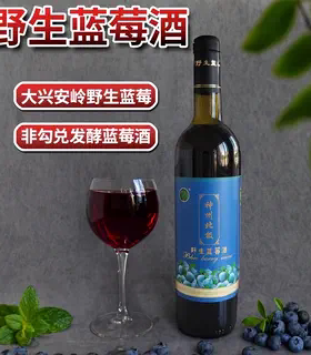 果汁含量100％野生蓝莓酒