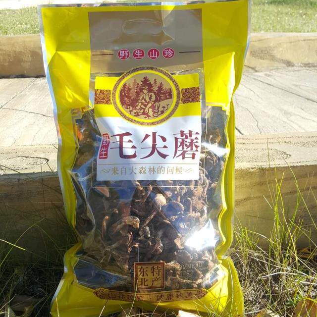 富林 东北野生蘑菇毛尖蘑金矿金沙路基蘑产地500g包邮
