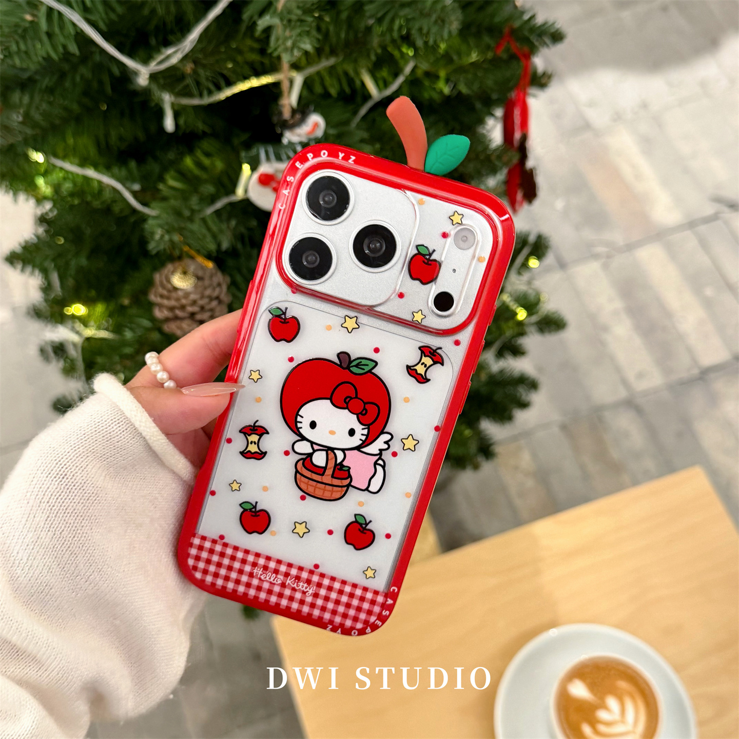 可爱红苹果Kitty立体手机壳