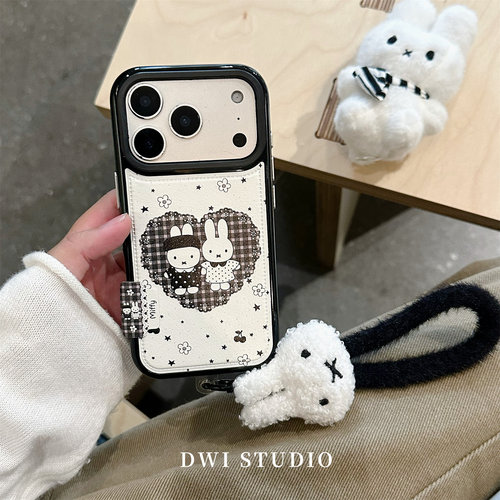 可爱小香风花花米菲挂绳手机壳