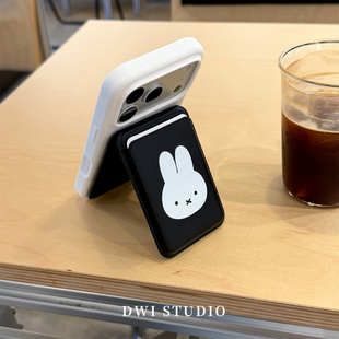 DWI STUDIO可爱米菲磁吸支架卡包磁吸手机壳17promax适用苹果16promaxiPhone16壳15/14/17pro