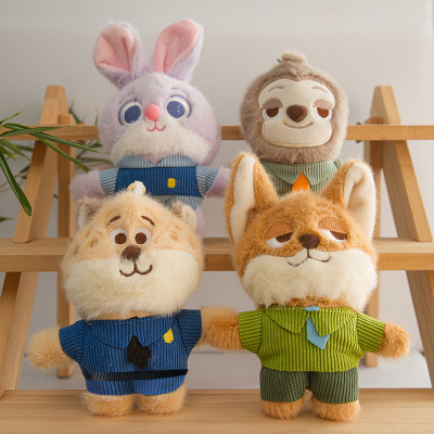 疯狂の动物城周边朱迪尼克毛绒玩具挂件婚礼抛洒娃娃情侣公仔玩偶