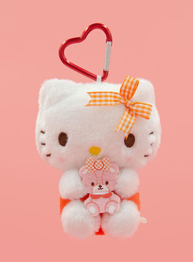 正版三丽鸥毛绒玩具公仔美乐蒂玩偶可爱背包链条挂件包包挂扣