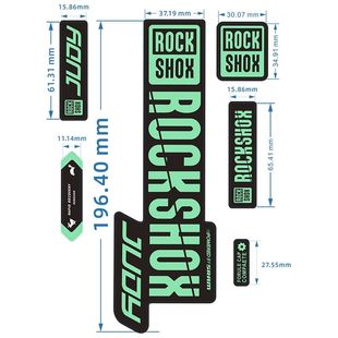 2019-rockshox JUDY前叉贴山地车自行车前叉贴纸改色防水装饰