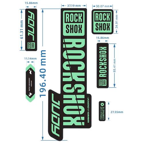 2019-rockshox JUDY前叉贴山地车自行车前叉贴纸改色防水装饰