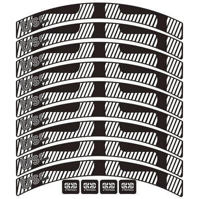e.thirteen trsr山地车轮组贴e13自行车轮毂装饰单车轮组贴纸防水