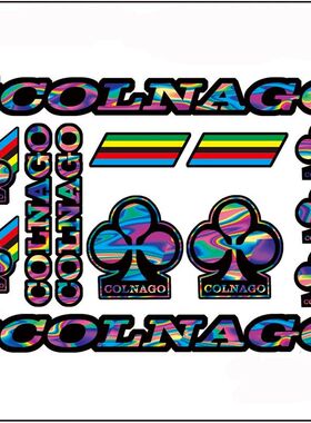 COLNAGO-12 意大利梅花车架贴山地车换色贴纸公路自行车改装贴纸