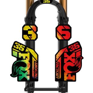 36单车改色贴防水 AM前叉贴纸全地形山地车前叉贴FOX 2023 fox36