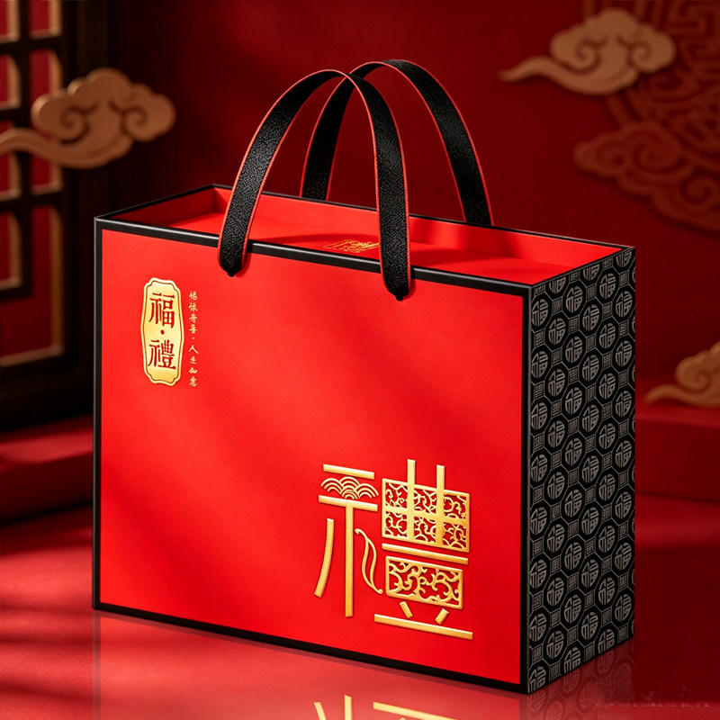 月饼礼盒土特产食品大礼包纸箱新款家乡味道包装盒大米海鲜礼品盒