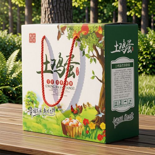 土鸡蛋包装盒咸鸭蛋礼盒食品纸箱