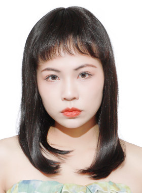 高仿真中长款内扣直发假发套