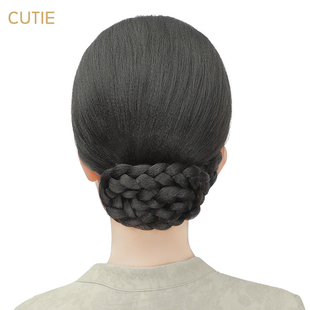 娇滴滴假发丸子头发包 新娘古装特大号盘发花苞头 高仿真发髻复古