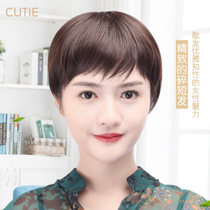 娇滴滴中老年假发头套