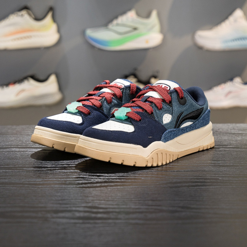 李宁潮跃板鞋新年男鞋厚底增高2026新款红色休闲鞋运动鞋AGCW011