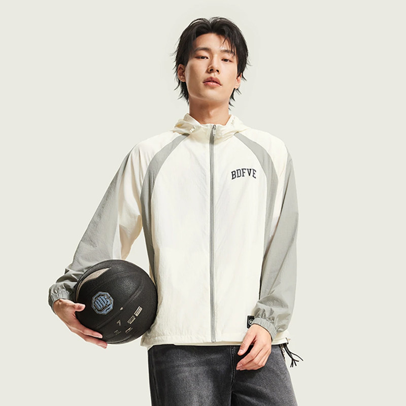李宁运动风衣男子薄款外套2026夏新款反伍防风防晒运动服AFDW447